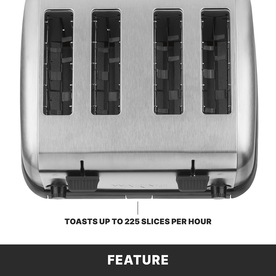 Medium-Duty 4-Slot Toaster, 1800 Watts